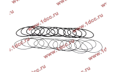 Кольцо уплотнительное гильзы цилиндра (комплект 12 тонких и 12 толстых) двигатель TD226B6G фото Таганрог