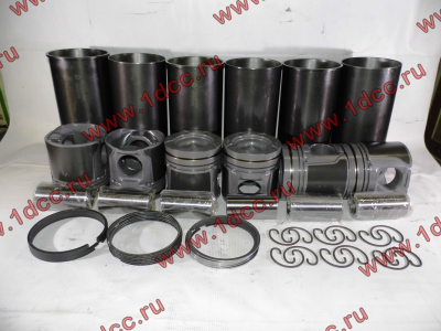 Поршневая группа D12 (6 гильз, 6 поршней (...0001), 6 пальцев, комплект колец) H A7 HOWO A7  фото 1 Таганрог